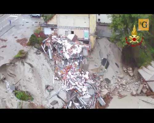 Drone sulle zone colpite dal maltempo in Veneto