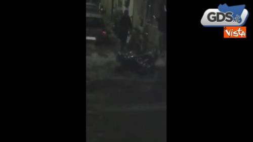 Maltempo a Palermo, via Colonna Rotta diventa una cascata