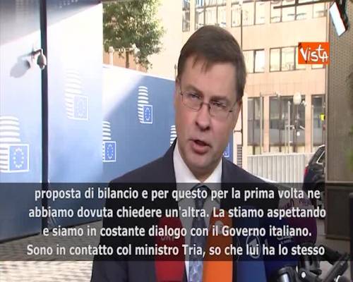 Manovra, Dombrovskis: “Italia sta pagando più interessi, impatto su economia reale” 