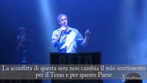 Midterm, la commozione sul palco di Beto O'Rourke