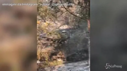 Incendi il California, distrutta la casa dell'attore del colossal "300"