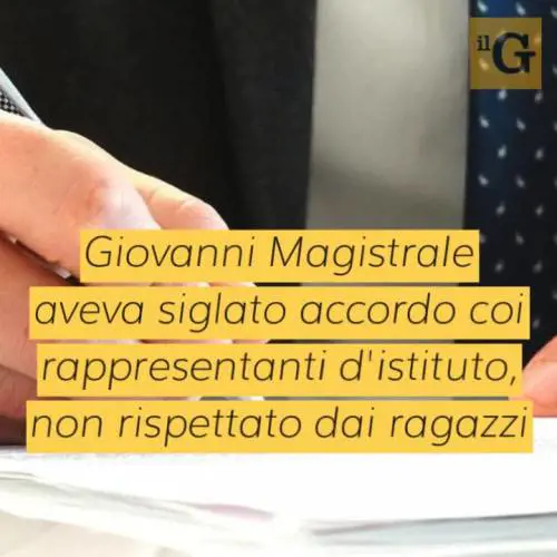 Linea dura del preside contro gli studenti del "No Salvini Day"
