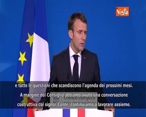 Manovra, Macron: "Con Conte dialogo costruttivo, si continui a lavorare assieme"