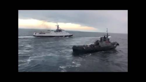 Gli scontri tra navi russe e ucraine