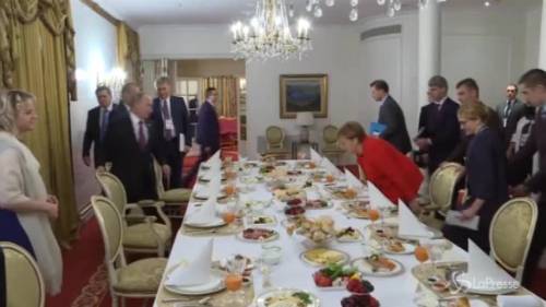 G20, colazione tra Merkel e Putin