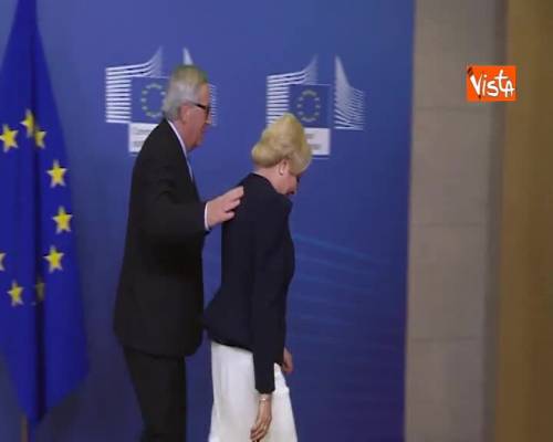 Juncker riceve primo ministro rumeno, Viorica Dăncilă, alla Commissione europea