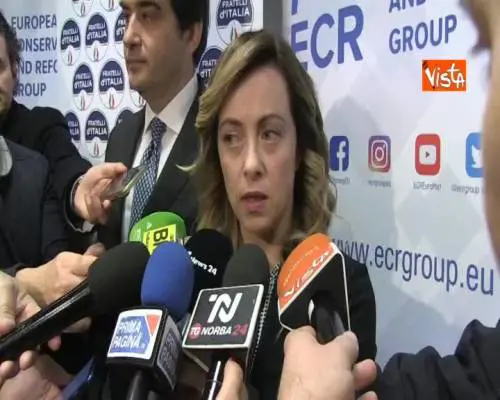 Europee, Meloni: "Vogliamo dar vita ad un grande movimento conservatore e sovranista"