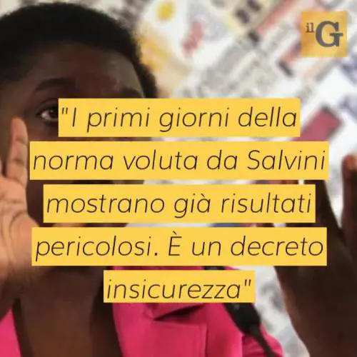Kyenge contro Dl sicurezza: “Referendum contro propaganda xenofoba”