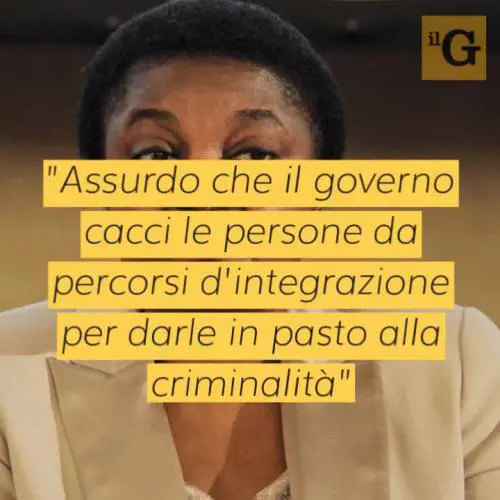 Kyenge attacca: “Italia ha bisogno di giovani, via decreto Salvini”