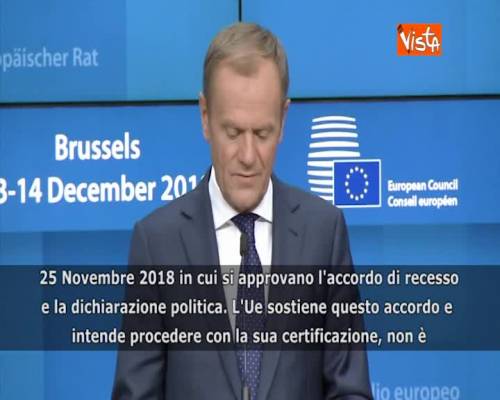 Brexit, Tusk: “No a rinegoziazioni e stretto partenariato in futuro”