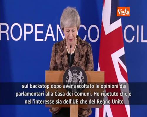 Brexit, May: “Chieste a Ue rassicurazioni su backstop”