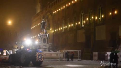 Bologna, le immagini della prima nevicata