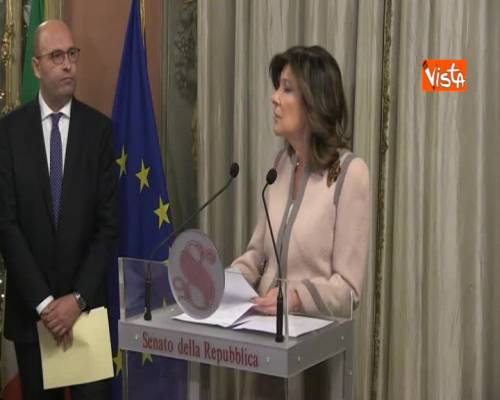 Riforme, Casellati: ”Giusto ridurre numero parlamentari segnale razionalizzazione”