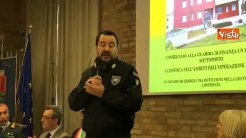 Mafie, Salvini: “Sono il primo problema di questo Paese”