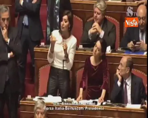 Manovra, slitta il maxi emendamento i senatori FI in aula urlano “Buffoni! Buffoni!” 