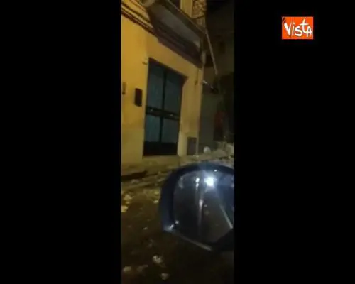 Terremoto in Sicilia, danni nel centro di Zafferano 