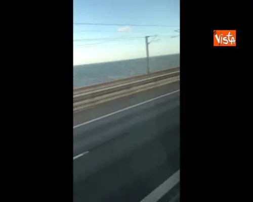 Incidente treni Danimarca, le prime immagini dai social del luogo dello scontro