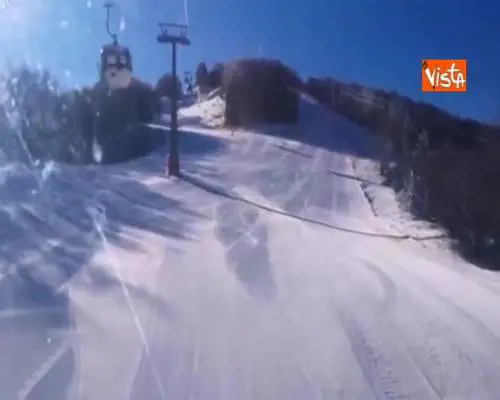Neve in Calabria, lo spettacolo delle montagne innevate a Camigliatello Silano