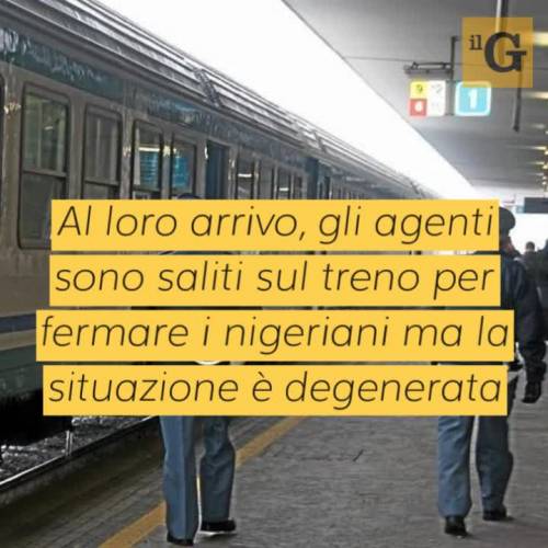 Nigeriani ubriachi e senza biglietto molestano passeggeri, fermati