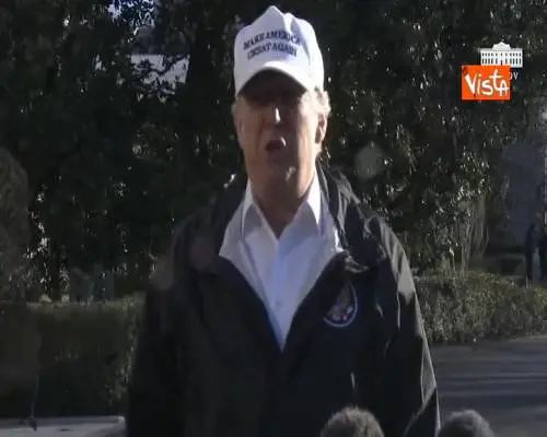 Trump in partenza per il confine con il Messico