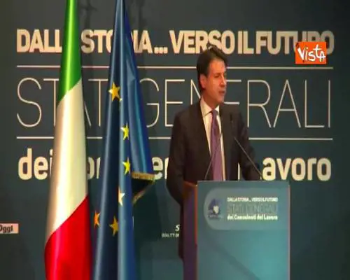 Conte interviene agli Stati Generali dei Consulenti del Lavoro