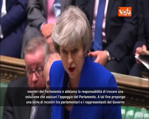 Brexit, May: “Da stasera incontri coi leader dei partiti”