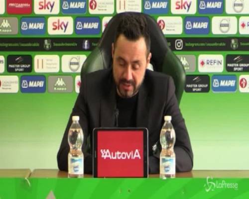 Sassuolo, De Zerbi: "Rispetto l'Inter ma possiamo metterla in difficoltà"