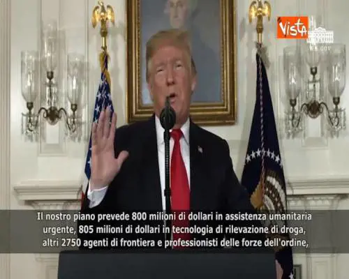 Migranti, Trump presenta il piano per superare la crisi SOTTOTITOLI