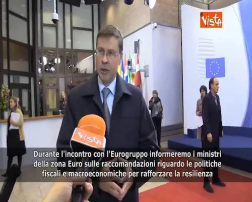 Eurogruppo, Dombrovkis: “Presenteremo ai ministri politiche per rafforzare eurozona”