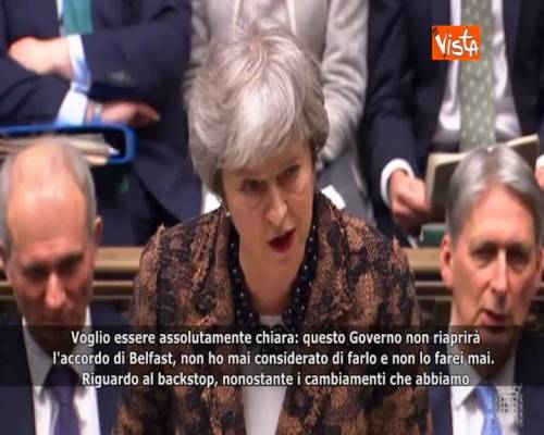  Brexit, May: “Ridiscuterò questione backstop con Bruxelles” 