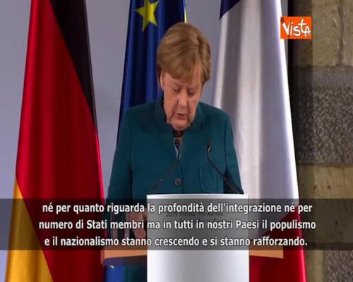 Francia Germania, Merkel: “Trattato contro nazionalismo e populismo” 