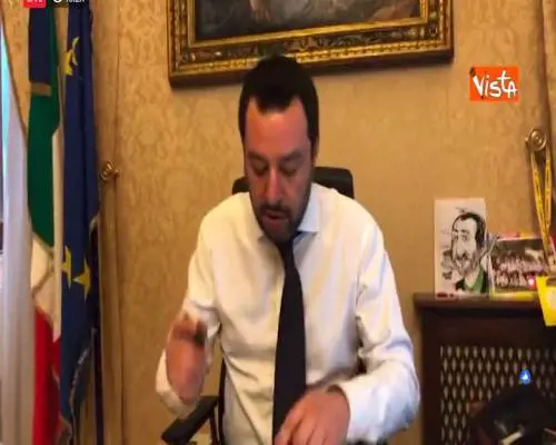 Diciotti, Salvini: “Mi dichiaro colpevole di aver bloccato lo sbarco”