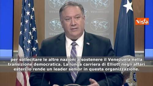 Venezuela, Pompeo (Segr Stato USA): “Abrams inviato USA per ripristino democrazia”, sottotitoli