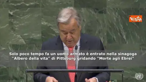 Giornata memoria, Guterres (Onu): "Dobbiamo sconfiggere l'odio"