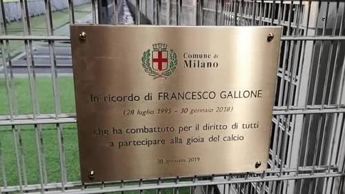 Così San Siro ricorda Francesco Gallone