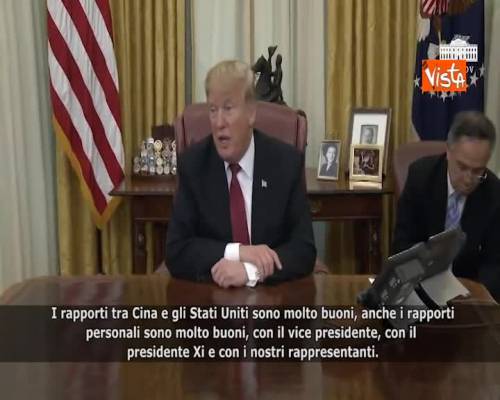 USA-Cina, Trump: “Ottimi rapporti, accordo commerciale sarà bene per entrambi” 