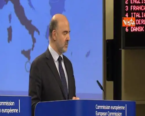 L’Ue taglia le stime di crescita del Pil italiano, immagini conferenza