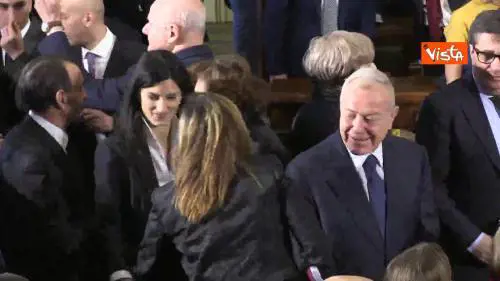 Raggi alla cerimonia di insediamento del nuovo presidente del Consiglio di Stato