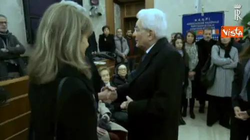 L’omaggio di Mattarella alla camera ardente di Adriano Ossicini allestita al Senato