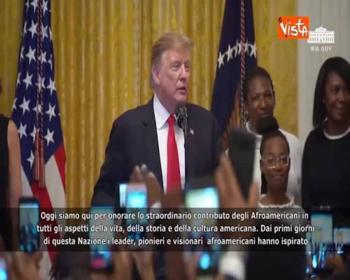 Trump a ricevimento per Mese della Storia Afroamericana: “Contributo enorme a Nazione”