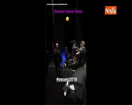 Notte degli Oscar, le immagini dietro le quinte del palco del Dolby Theatre