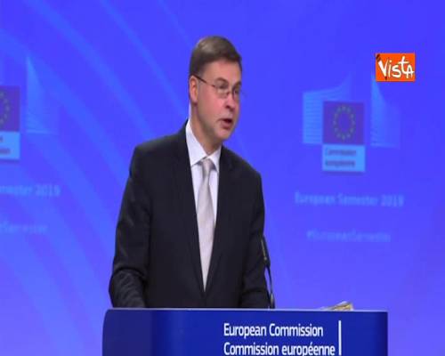 Pil, Dombrovskis: “Marcia indietro dell’Italia, soprattutto per riforma pensioni”