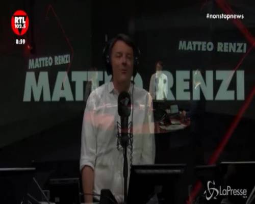 Renzi a RTL 102.5: "Il reddito di cittadinanza è diseducativo"