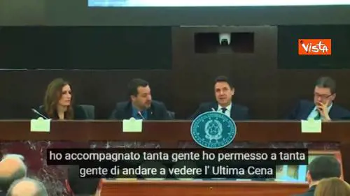Francia, Salvini scherza: “Stiamo lavorando per riprenderci la Gioconda” – SOTTOTITOLI