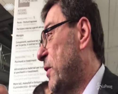 Giorgetti: "Io uomo di Napolitano? Mi scappa da ridere"