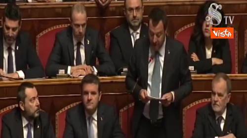 Diciotti, Salvini in Senato: “Non avrei mai pensato di intervenire per sequestro di persona”