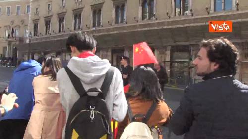 Xi a Roma, l’entusiasmo dei turisti cinesi