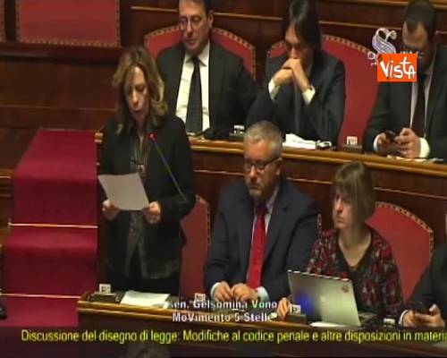 Legittima difesa, Vono (M5s): “Maggioranza vuole garantire tutela cittadini, nostro voto favorevole"