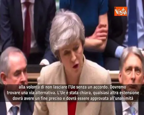  Brexit, May: “Gravi implicazioni del voto della Camera” 