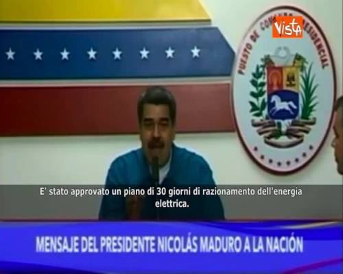 Venezuela, Maduro: “Approvato piano di 30 giorni di razionamento energia elettrica”